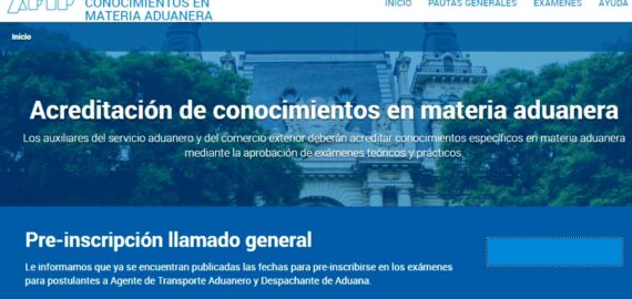 Cronograma de exámenes para ser Agente de Transporte y Despachante de Aduanas