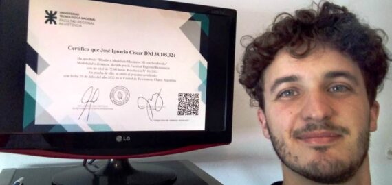 “En la diplomatura de Diseño Mecánico 3D ejercitás tanto con SolidWorks que lo incorporás de manera natural sin olvidártelo jamás”